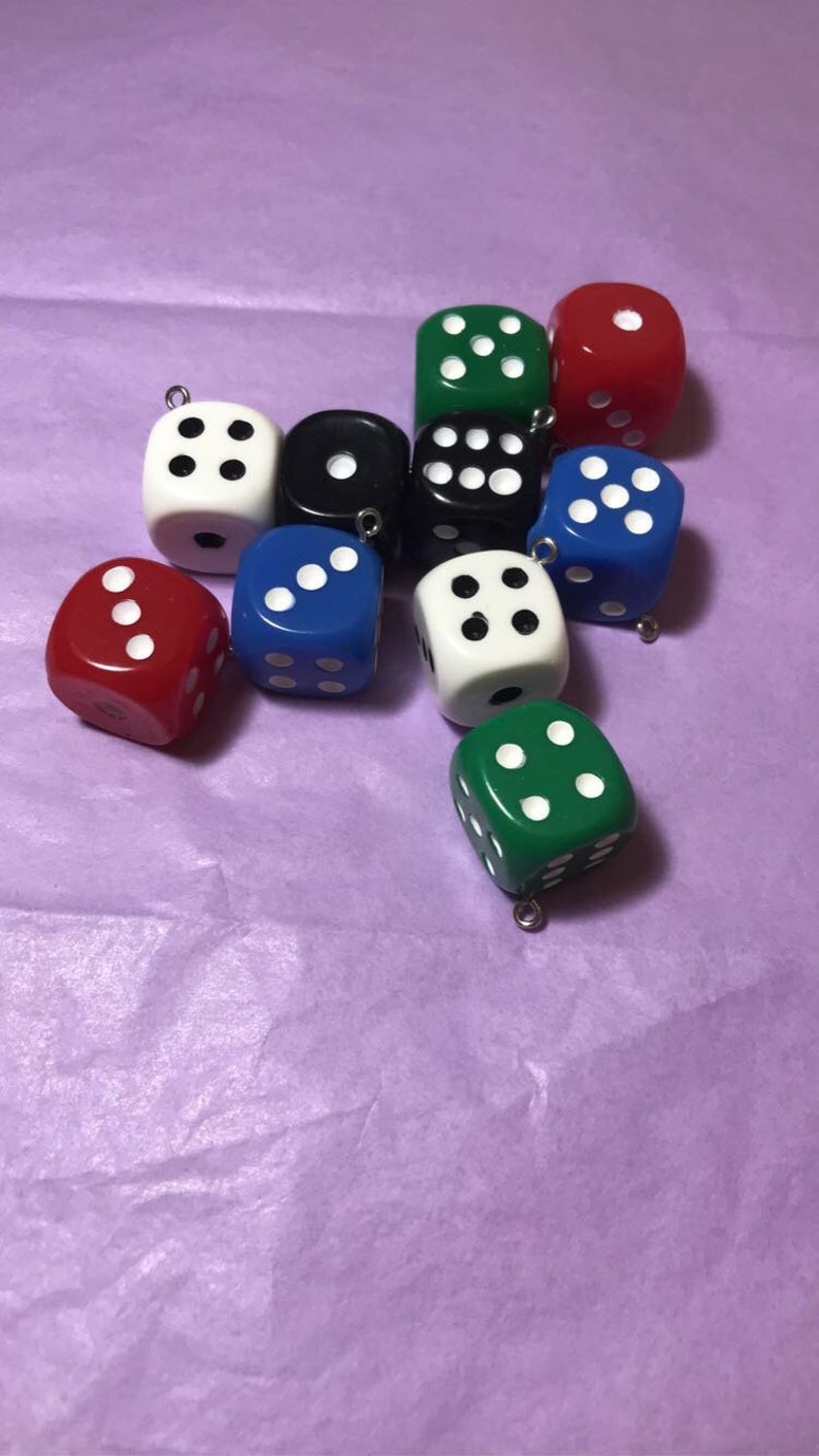 Dice earrings