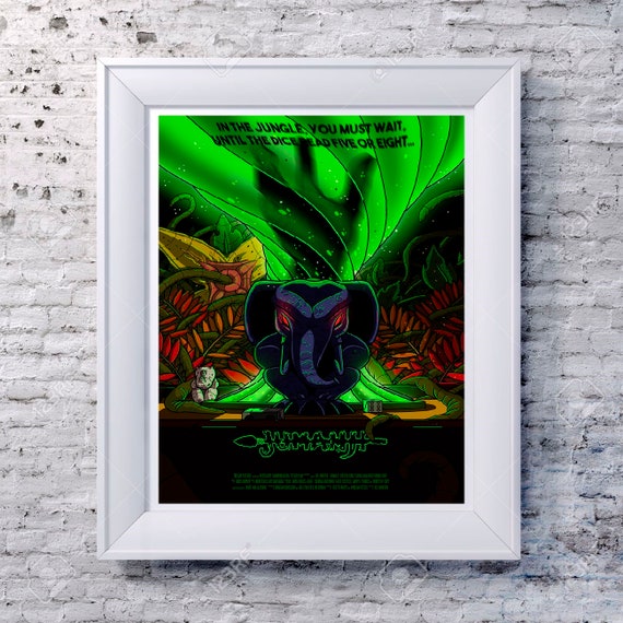 Jumanji Board Game Adventure Retro Classic Design Art Deco Etsy