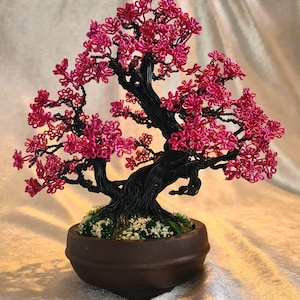 croton bonsai Artificial Croton Bonsai with Ceramic Pot main image 0