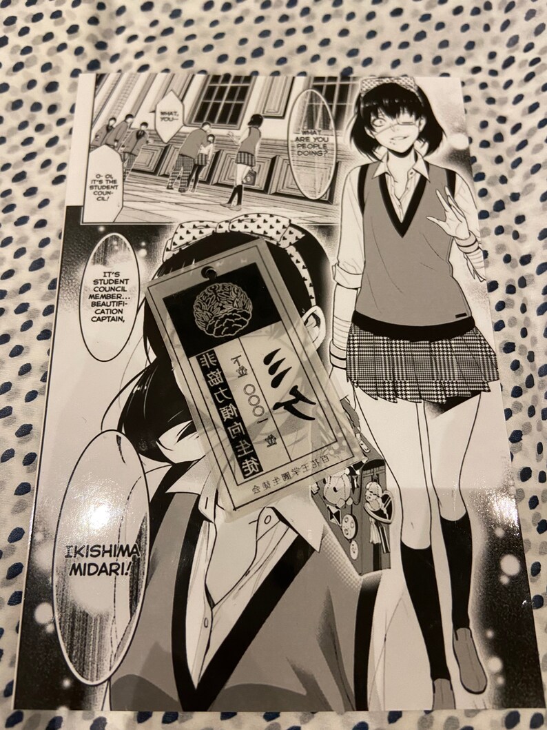 Kakegurui etiqueta 'Mittens' Pendientes / Llavero Etsy