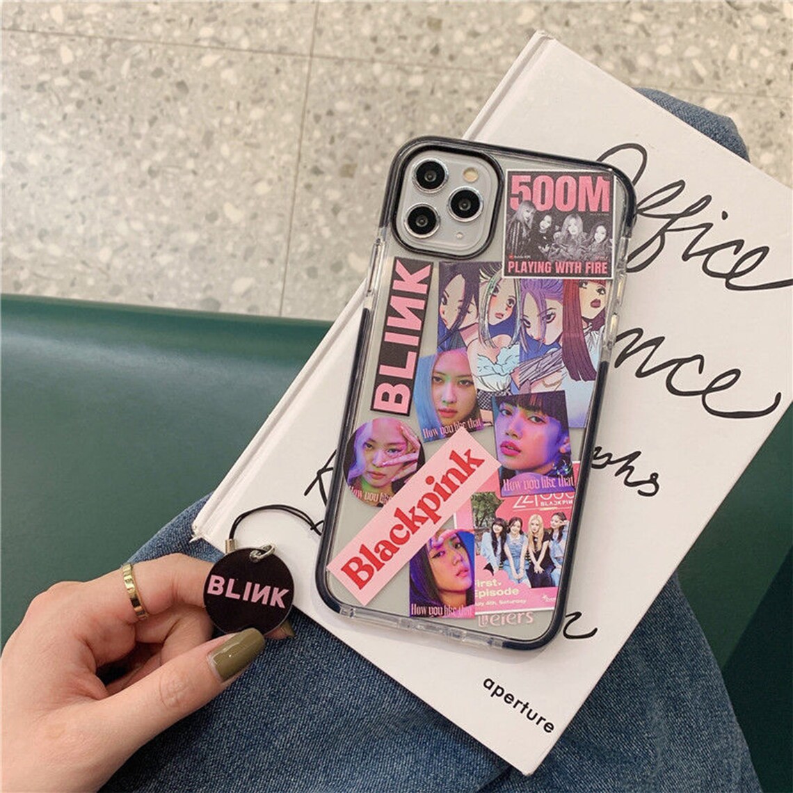 Blackpink Phone Case include blink chain Black Phone Case Etsy