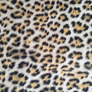 Cheetah print apparel fabric. Silky