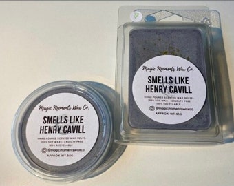 Smells Like HENRY CAVILL Highly Scented Wax Melts 100% Vegan, Recyclable, Biodegradable glitter for her for him gift