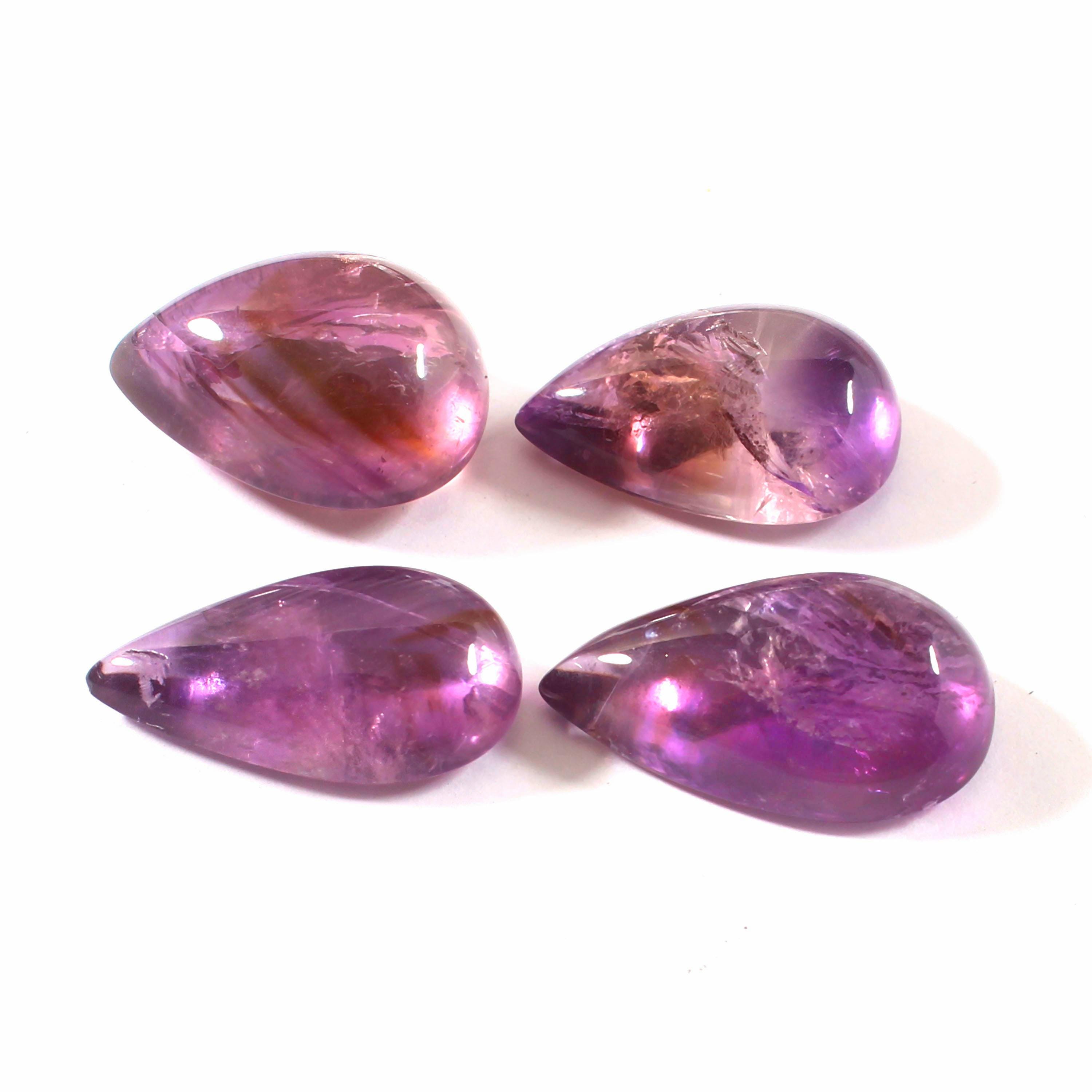 70カラット 100%天然アメジスト カボション 4個セット AS-36 - Etsy 日本