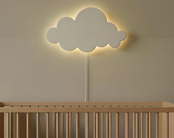 Happy Cloud Light - Kids Room Decoration  | Nursery Wall Night Lamp | Children's Room Light