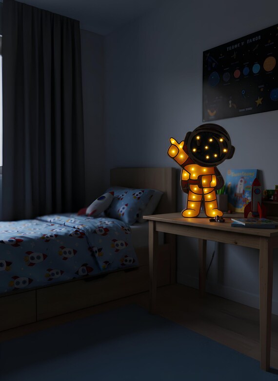 Astronaut Lamp with Remote – XL Size | LED Night Light for Space Lovers