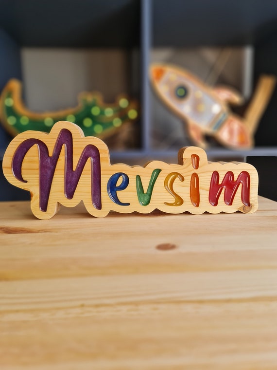 Personalised Name Lamp : Glowing LED Lamp | Kids' Room, Table Decoration