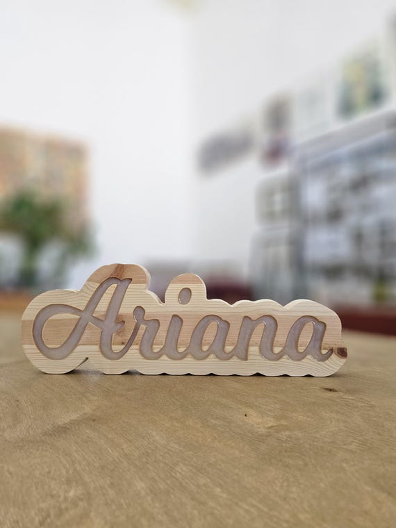 Personalized Name Lamp: Custom Nursery Room Decor, LED Acrylic Light