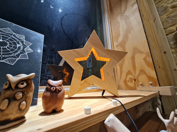 Starry Night Lamp: Kids' Room Decoration - LED Amber Light for Children's Bedroom & Nursery Ambiance