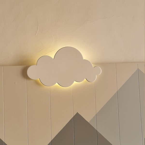 Happy Cloud Light - Kinderkamerdecoratie | Kinderkamer wandnachtlampje | Kinderkamerlamp