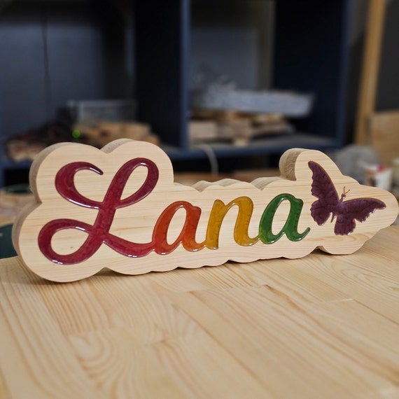 Personalized Name Lamp for Nursery Room, Custom LED Kids Bedroom Decor, Baby Shower Gift, Night Light Sign for Children