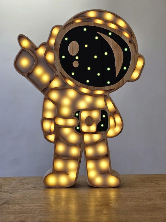Astronaut Lamp with Remote – XL Size | LED Night Light for Space Lovers