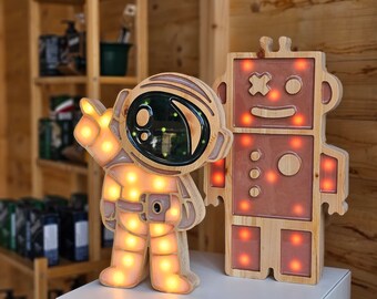 Robot Lamp - Large | Kids Room Light | Room Night Light