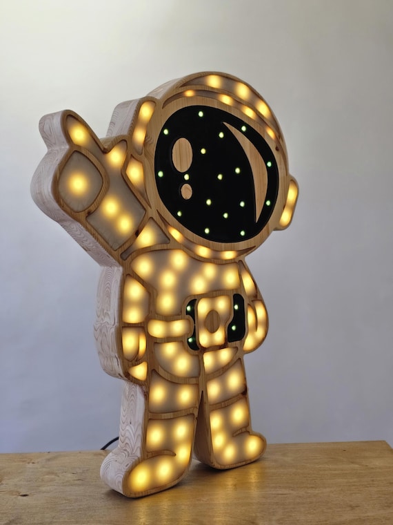 Astronaut Lamp XL Size LED Night Light for Space Lovers, Kids Room Decor, Gift for Astronomy Fans & Sci-Fi Enthusiasts