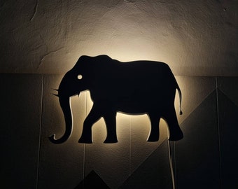 Elephant Light - Kids Room Decoration  | Wall Lamp | Children's Nursery Room Light