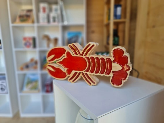 Lobster Night Light for Kids Bedroom - Ocean-Themed Nursery Decor Sea Creature Lamp