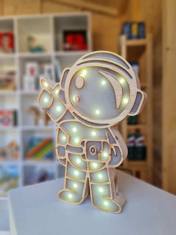 Astronaut Lamp: Space-Themed Nursery Lamp for Kids' Bedroom Decor & Decoration