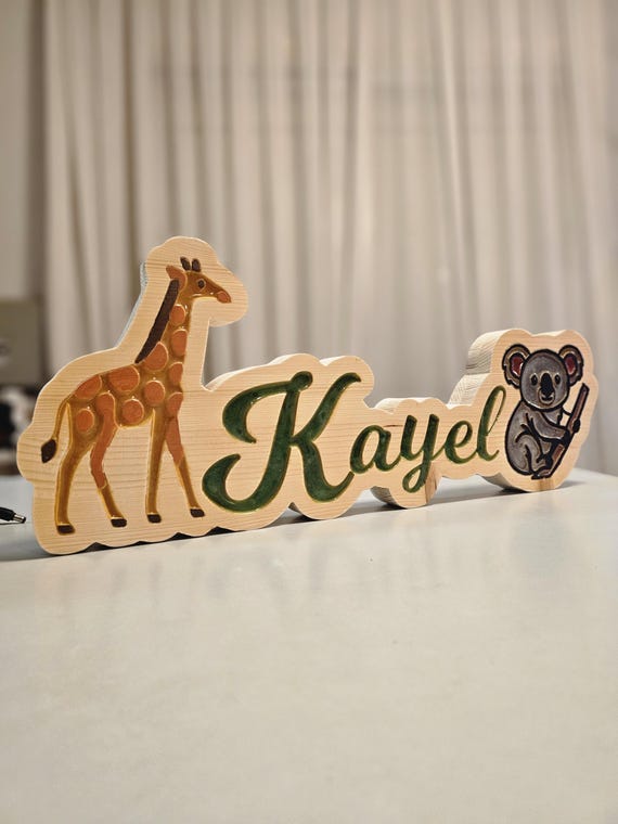 Personalised Name Lamp : Glowing LED Lamp | Kids' Room, Table Decoration