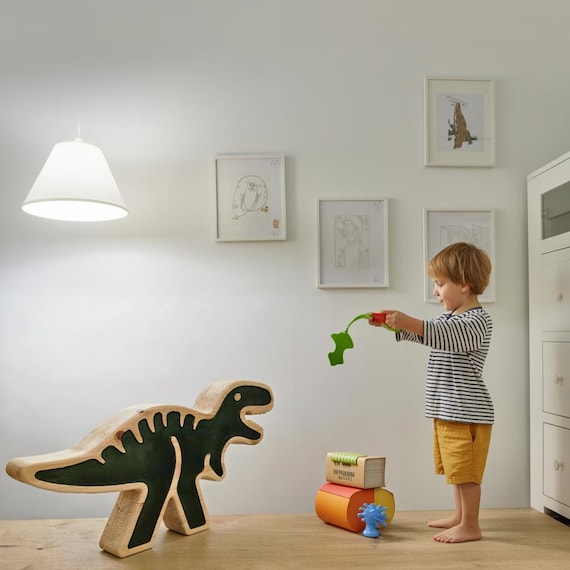 XXL T-Rex Dinosaur Lamp for Kids Room Decor | Large LED Dinosaur Night Light with Remote Control | Jurassic Themed Lamp for Toddler