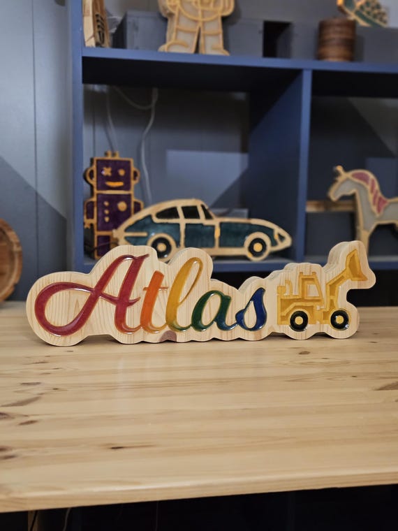 Personalised Name Lamp : Glowing LED Lamp | Kids' Room, Table Decoration