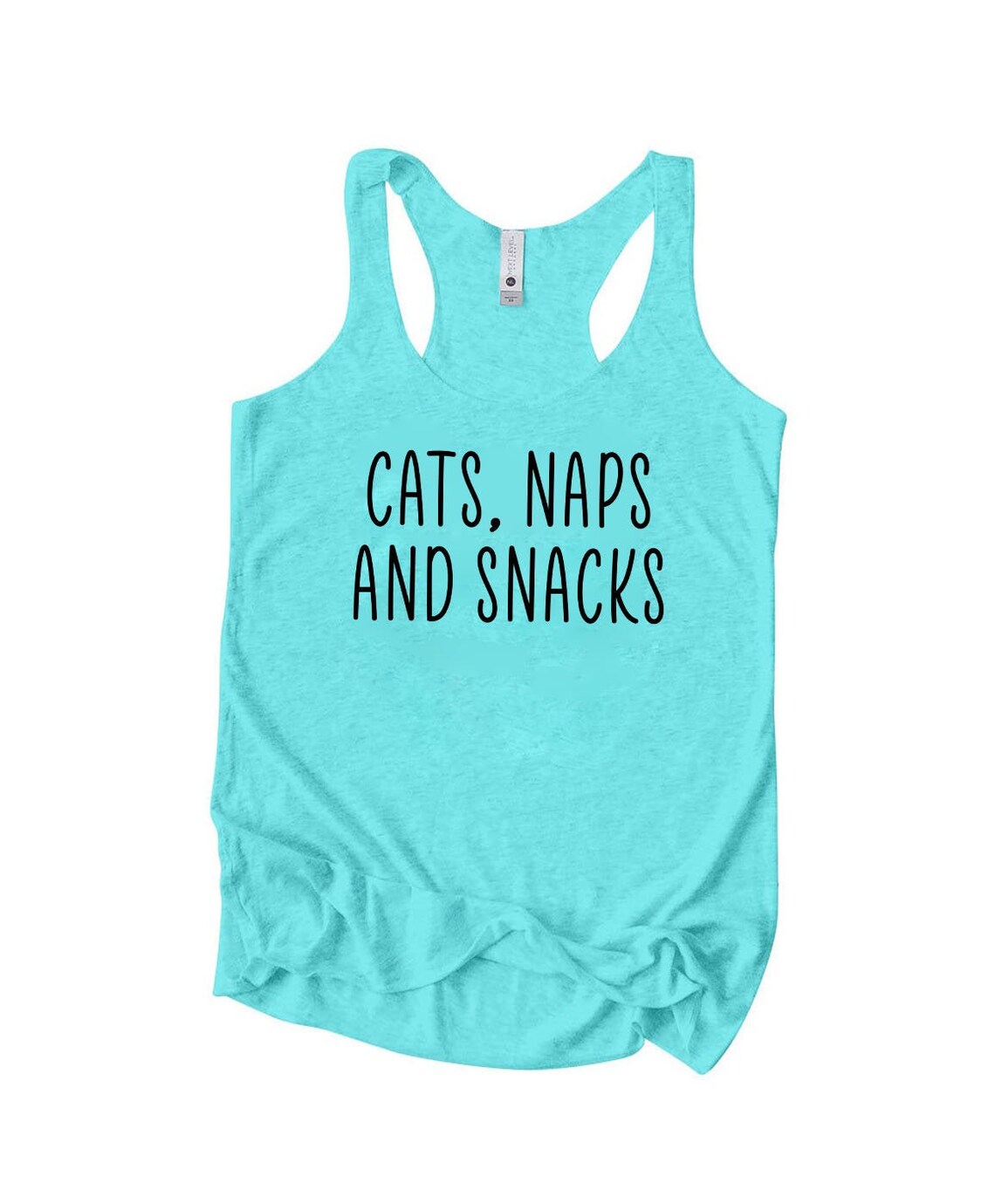 Cats Naps And Snacks TriBlend Racerback Tank Cat Tank Pets Etsy