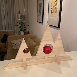 Weihnachtsdekoration Wald, unbehandeltes Holz, selbst gestaltbar