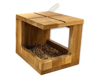 Bird House / Bird Feeder / Feeding Station Oak Wood