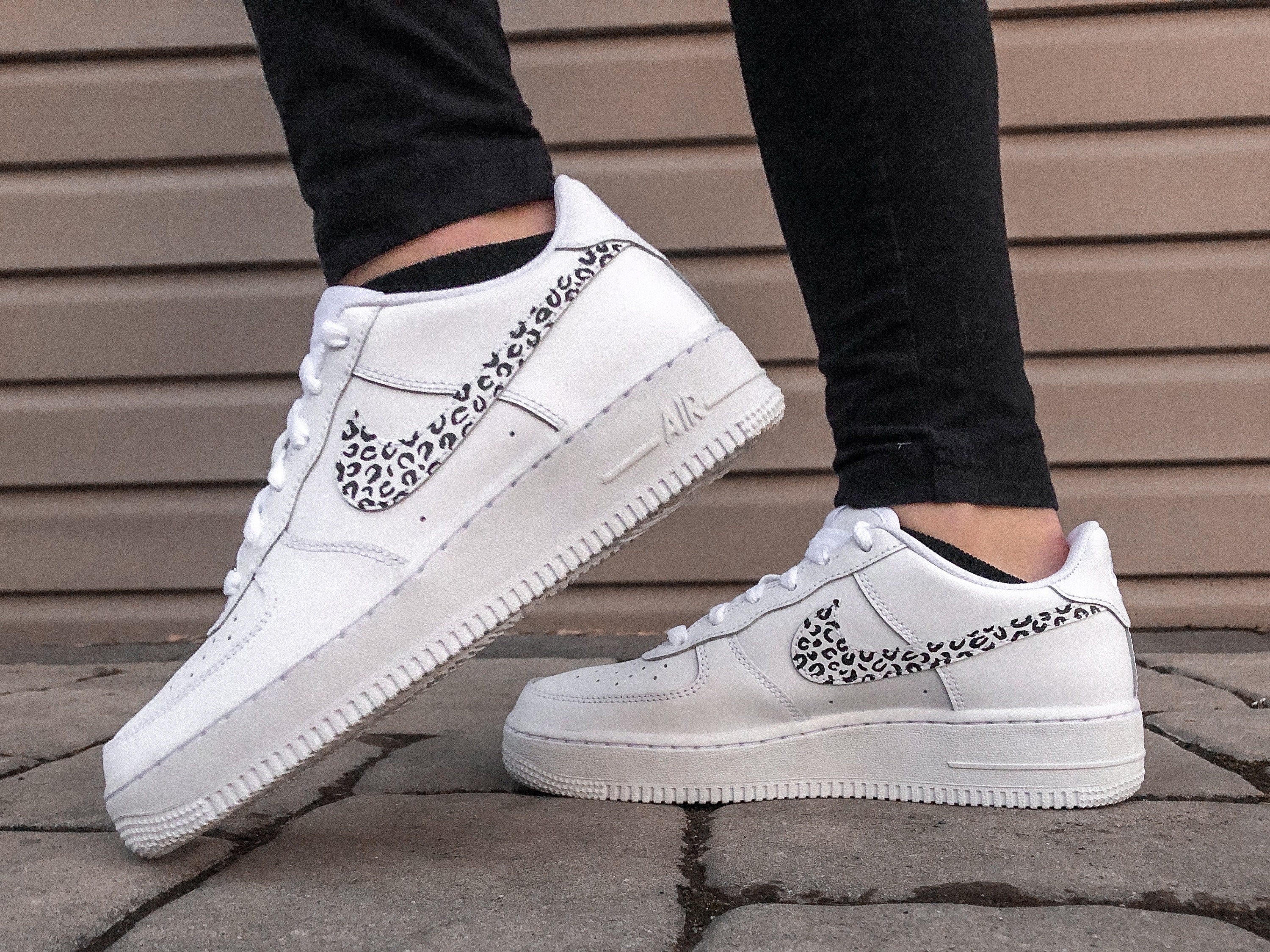 cheetah and tan air force 1