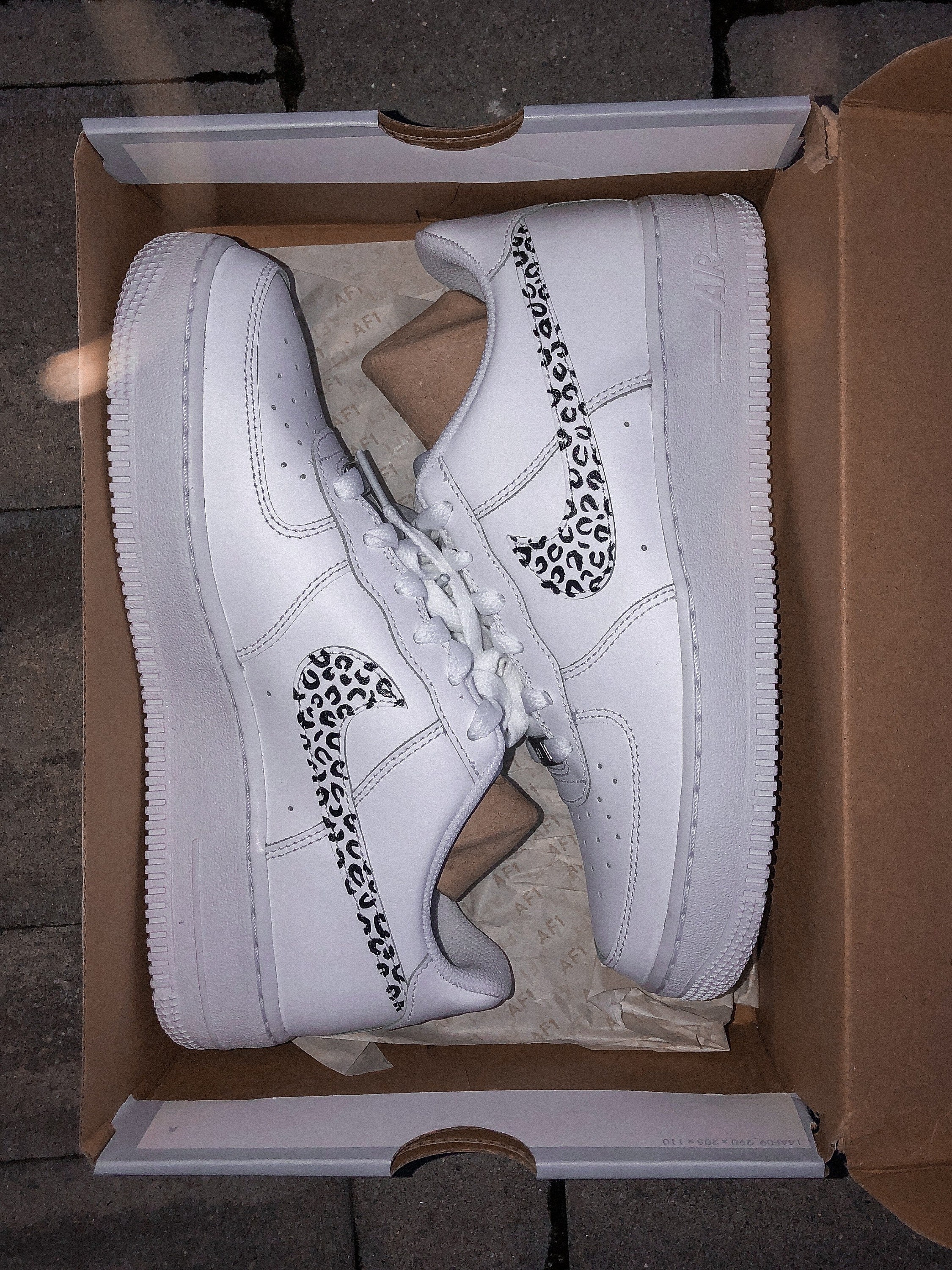 Custom Cheetah Nike Air Force 1s - Etsy