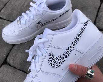 Custom Cheetah Nike Air Force 1's, Hand Painted Cheetah Design