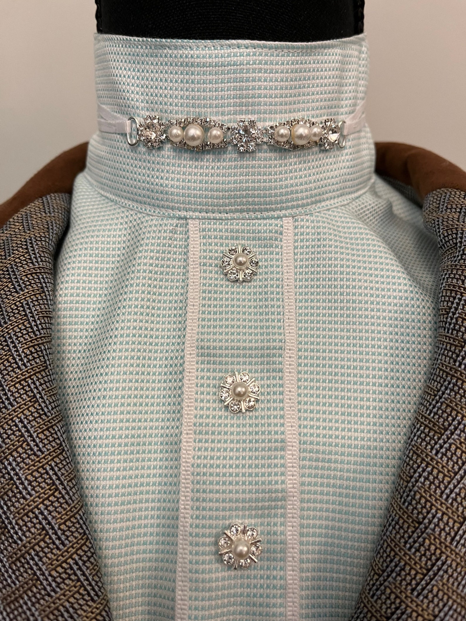 New Hunt Seat English Show Dickie Mint Green Seafoam Etsy