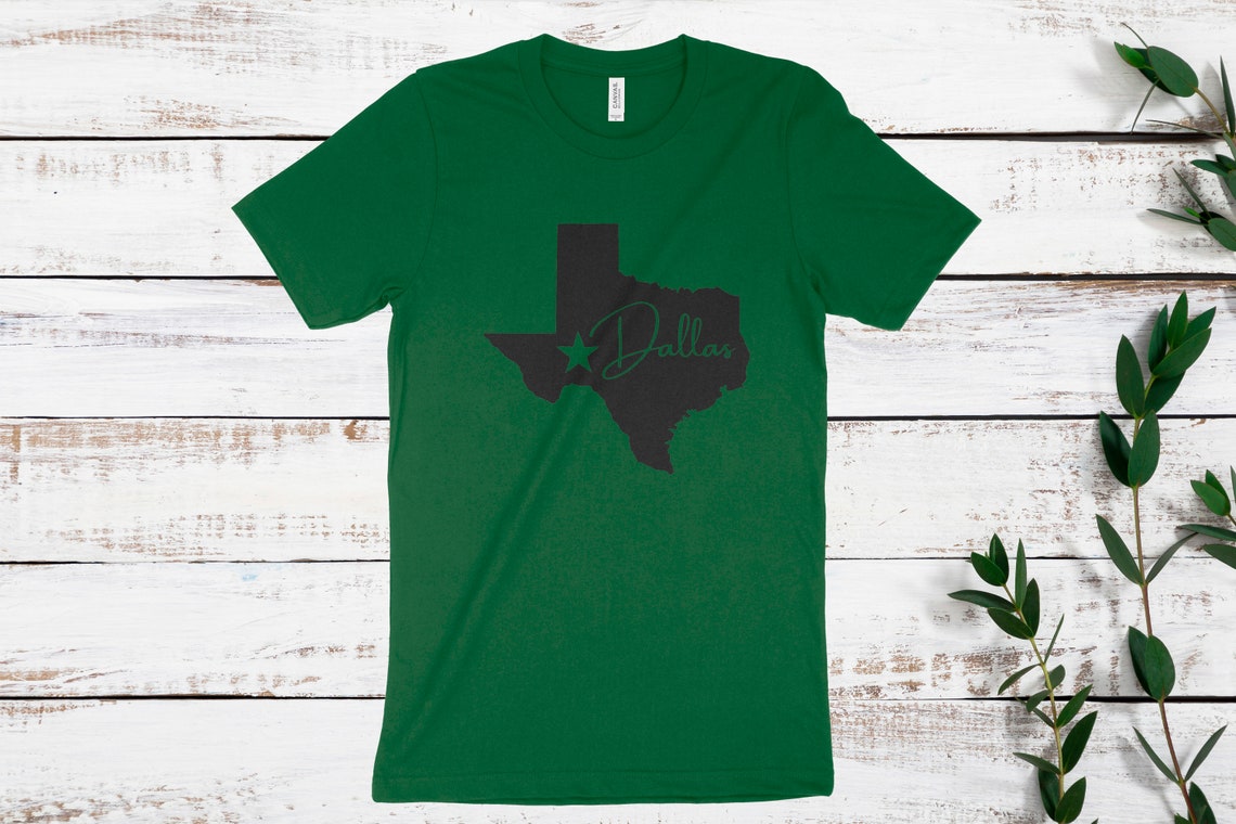 Dallas Texas TShirt Adult Unisex Skyline Dallas T Shirt Etsy