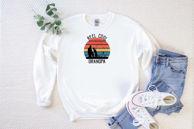 IM A REEL COOL GRANDPA FISHING FATHERS DAY MENS FUNNY SWEATSHIRT IM A REEL COOL GRANDPA FISHING FATHERS DAY MENS FUNNY SWEATSHIRT