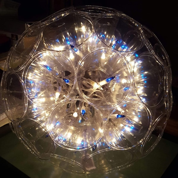 100 Light Sparkle Balls on White Cord