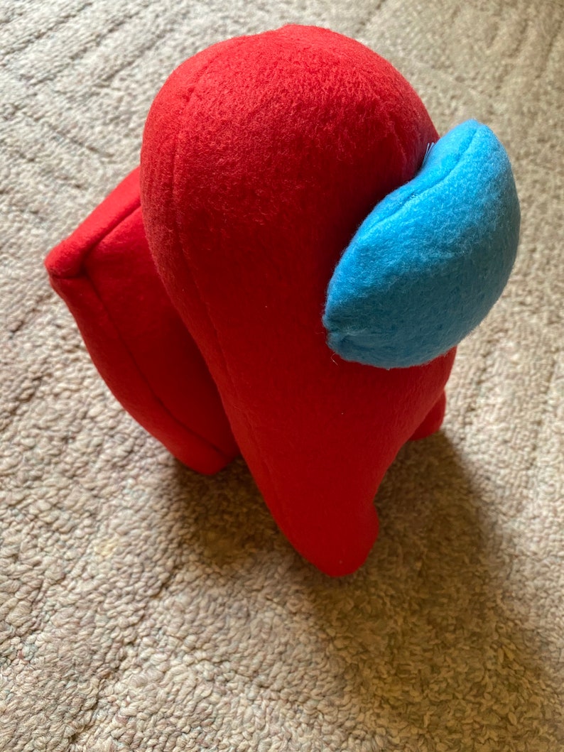 Among Us Red or Cyan Crew Mate 8-inch Plush made of Anti-pill | Etsy