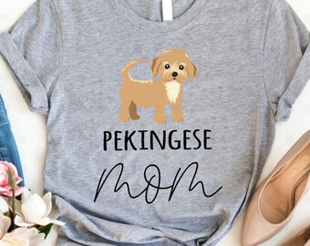 Camisa de mamá pequinesa, regalos de mamá pequinesa, mamá pequinesa, perro pequinés, regalos para ella, regalos para mamá, regalos para amantes de perros, regalos para dueños de perros