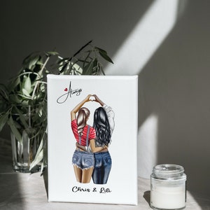Personalisiertes Best Friend Poster - Geschenk für die beste Freundin