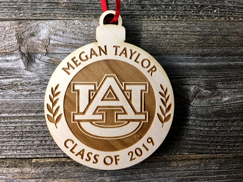 Auburn University Graduation Ornament Personalized Graduation Etsy
