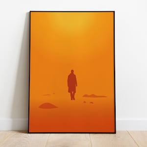 Blade Runner Poster - Blade Runner 2049 - Ryan Gosling - Harrison Ford - Minimalist - Wall Art - Movie Poster