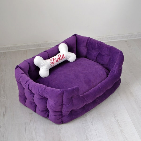 Purple Dog Bed Etsy