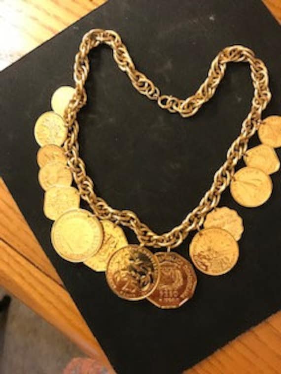 Franklin Mint Caribbean Coin Necklace