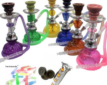 Hookah Green Pumpkin Shisha Pipe with Flavour x 1 Charcoal x 1 Mouth Tips x 4 Hookah Green Pumpkin Shisha Pipe with Flavour x 1 Charcoal x 1 Mouth Tips x 4