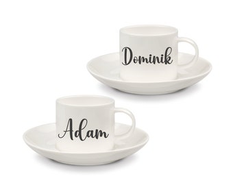 Espresso Tasse, Kaffeebecher mit Name, Kaffeetasse mit Name, Tasse mit Name, Kaffee Tasse mit Name, personalisierte Tasse mit Wunschtext