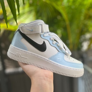 Air force 1 07 baby blue hot sale