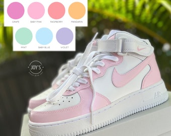 Custom Air Force 1 Sneakers – Mid-Top | Choose Your Color | Hand-Painted & Personalized