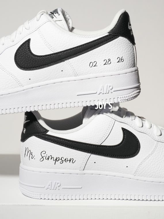 Wedding Shoes for the Groom: Custom Air Force 1 Sneakers