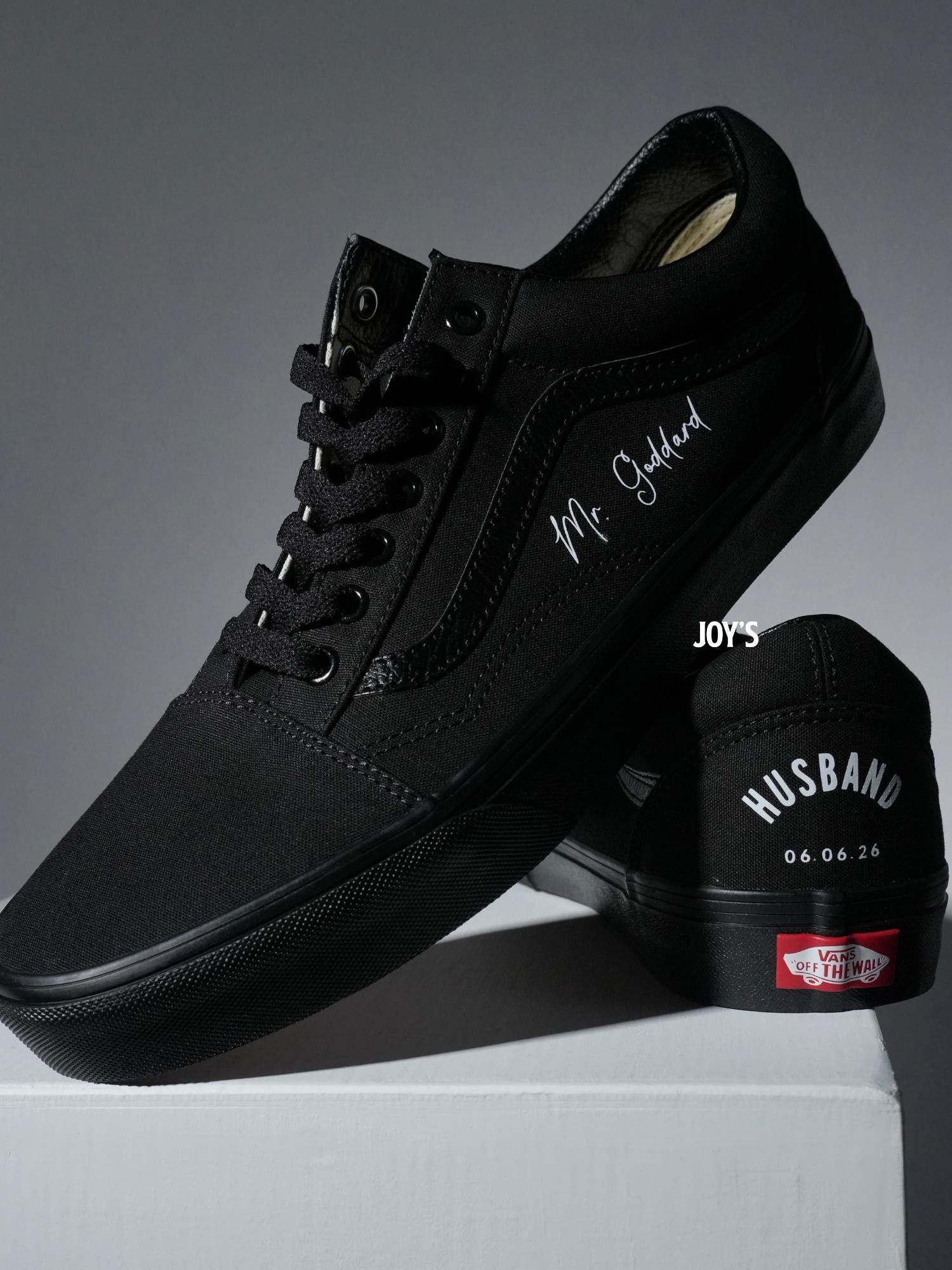 90s VANS GODDARD ゴッダード スニーカー USA製 ブラック Custom Groom Vans (canvas): Wedding Sneakers for the Husband - Etsy