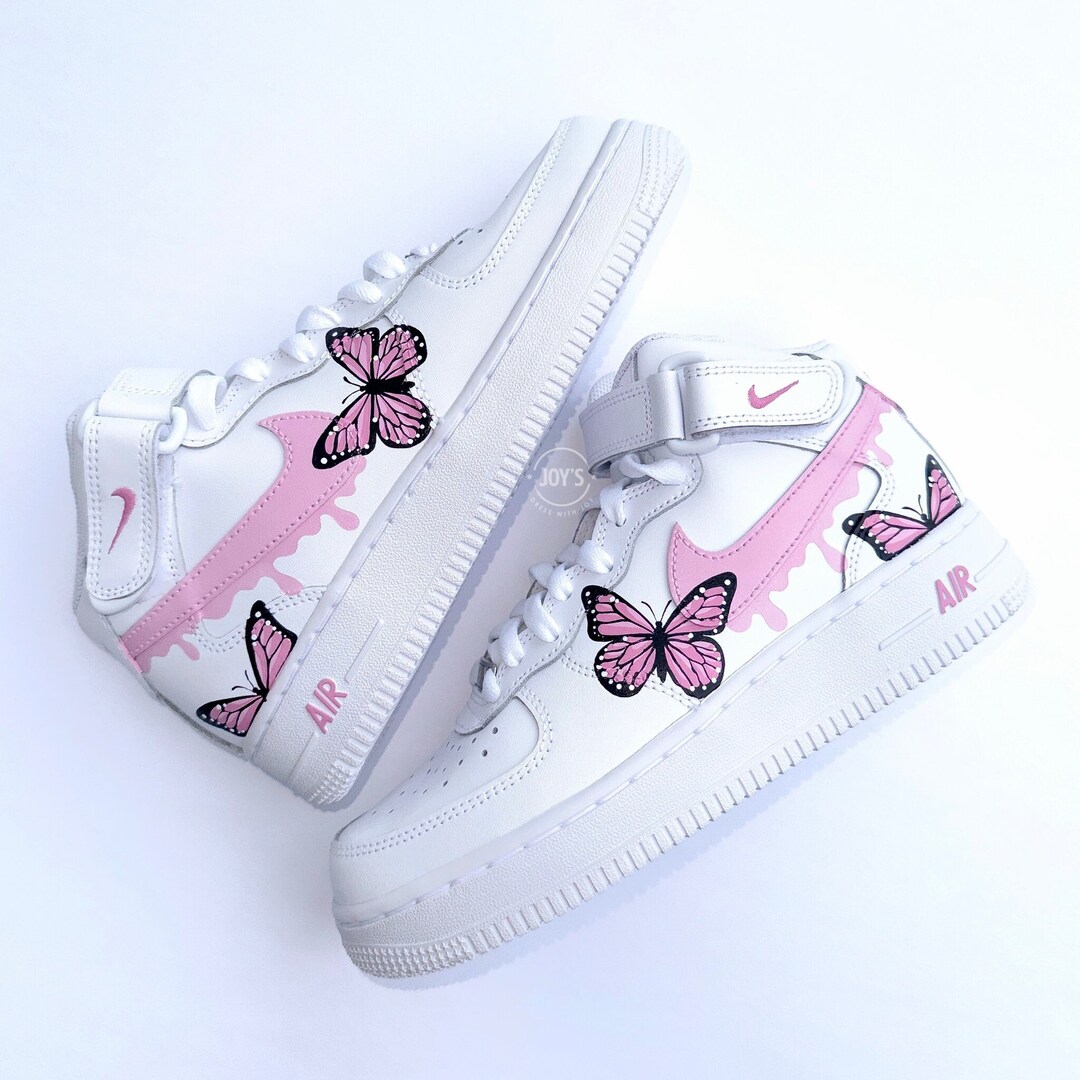 air force 1 with butterflies