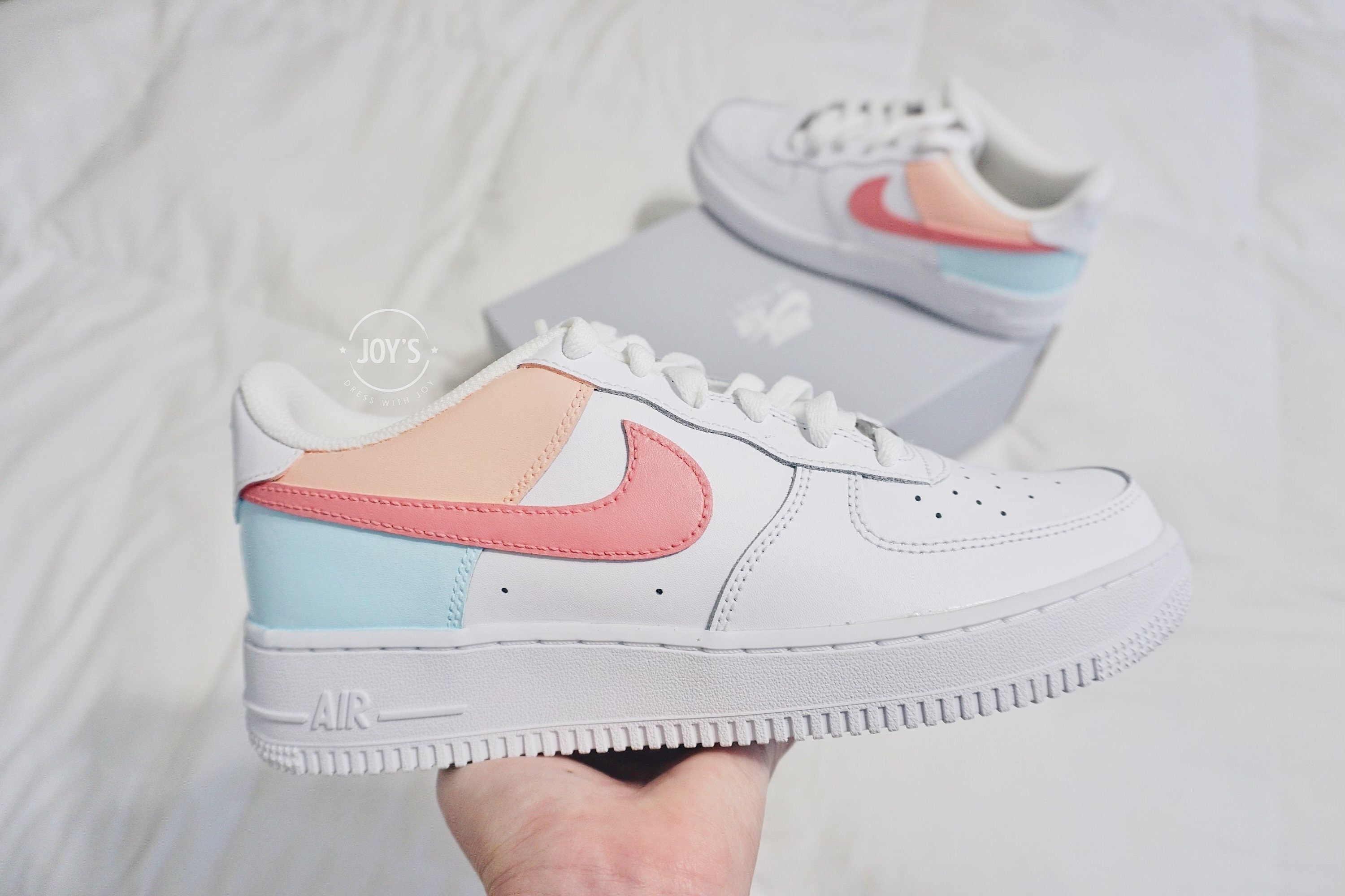 pastel coloured nike air force 1