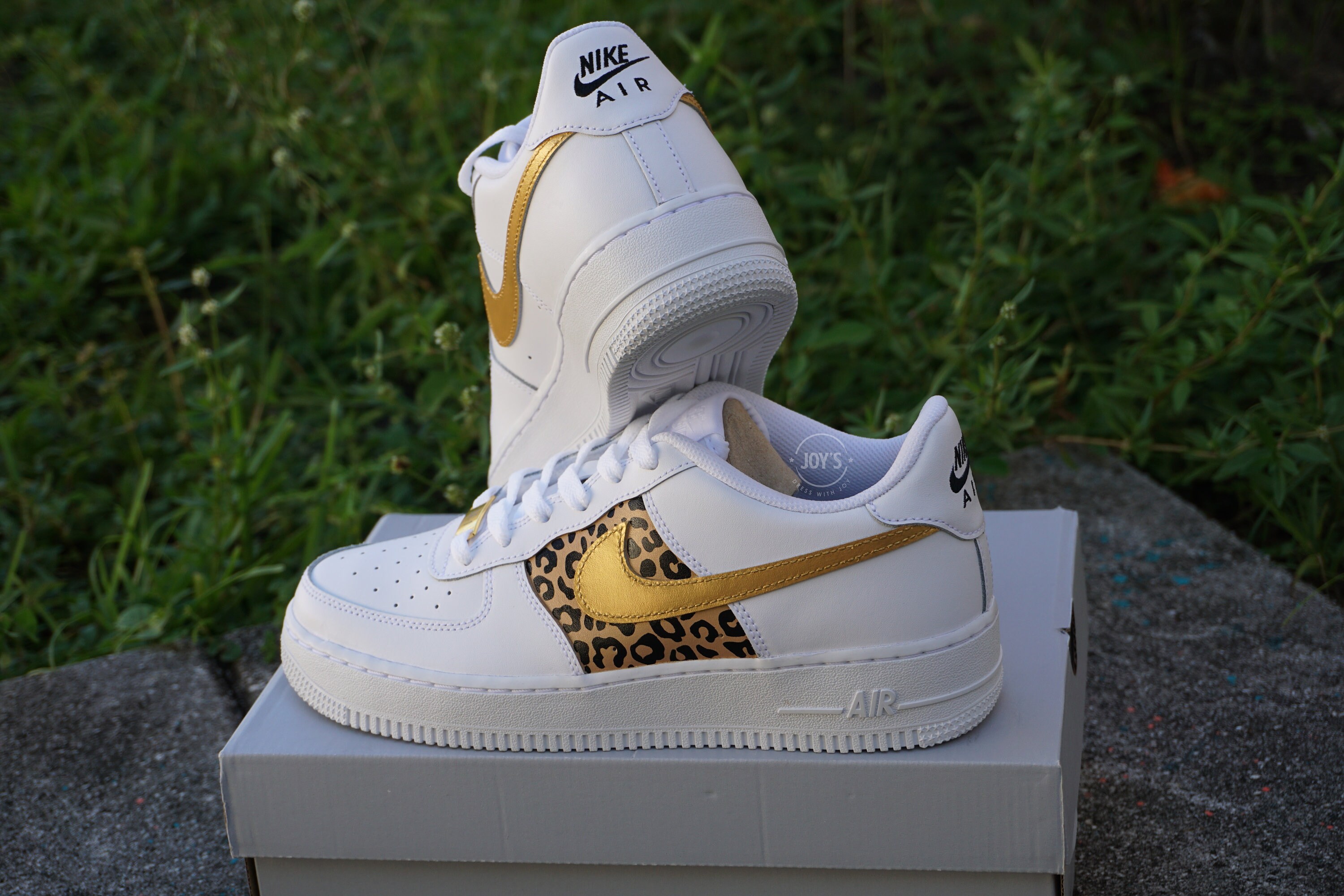 Animal Print Cheetah. Custom Nike Air Force 1 Sneakers with | Etsy